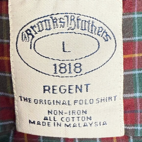 EUC Men's BROOKS BROTHERS Regent "Original Polo" Non-Iron Dress Shirt | Size L - Picture 6 of 9
